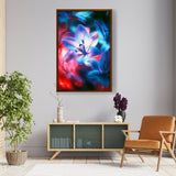 A Close Up Of A Flower - Framed Canvas