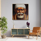 Sai-Baba-Ai Art - FLOATING FRAME