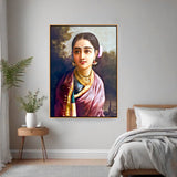 Radha-moonlight - FLOATING FRAME