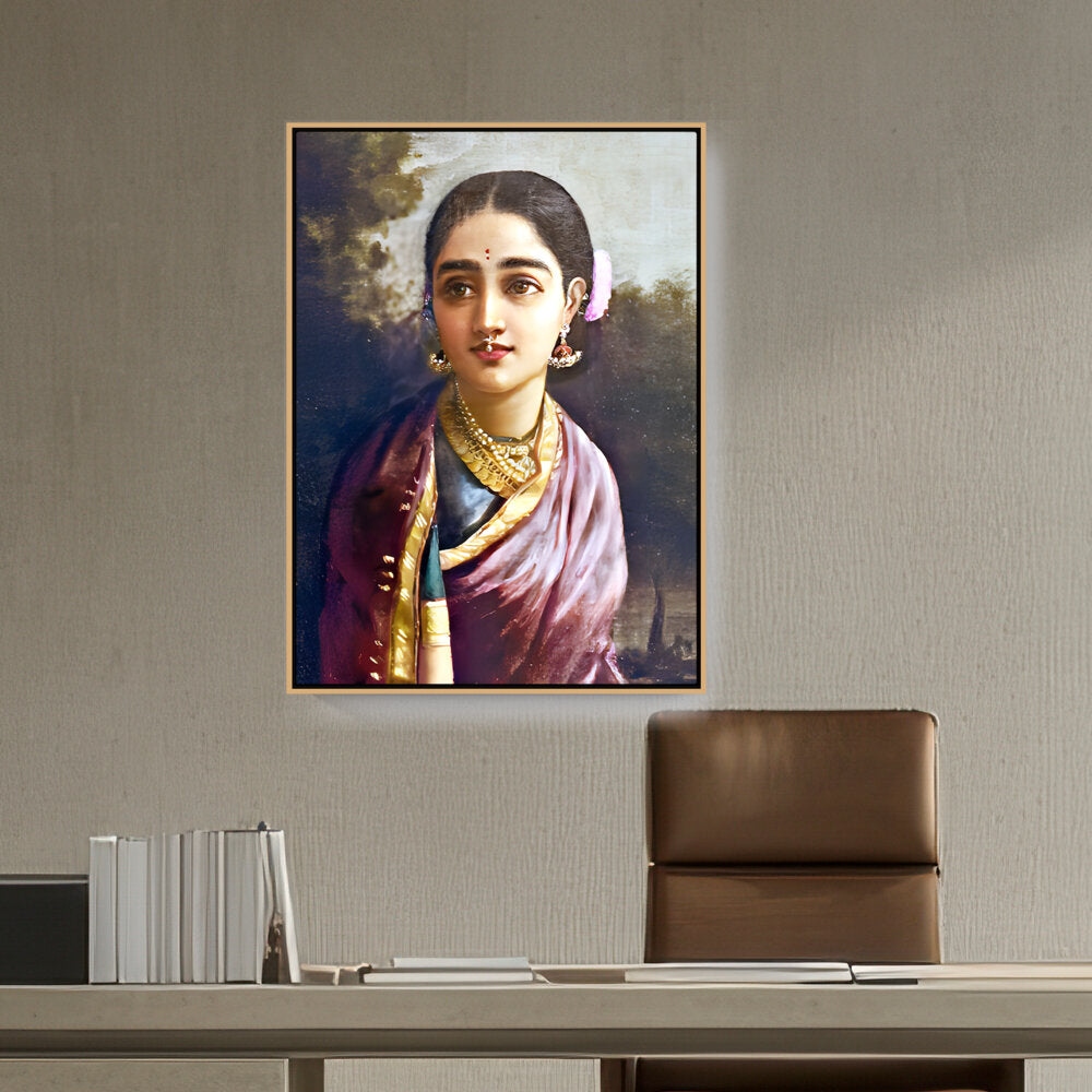 Artist10 - Art - Radha-moonlight - FLOATING FRAME