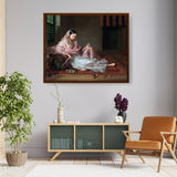 Girl In Muslin Francesco Ren - Framed Canvas