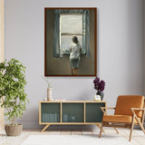 Girl_By_The_Window - Framed Canvas