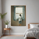 Girl_By_The_Window - FLOATING FRAME
