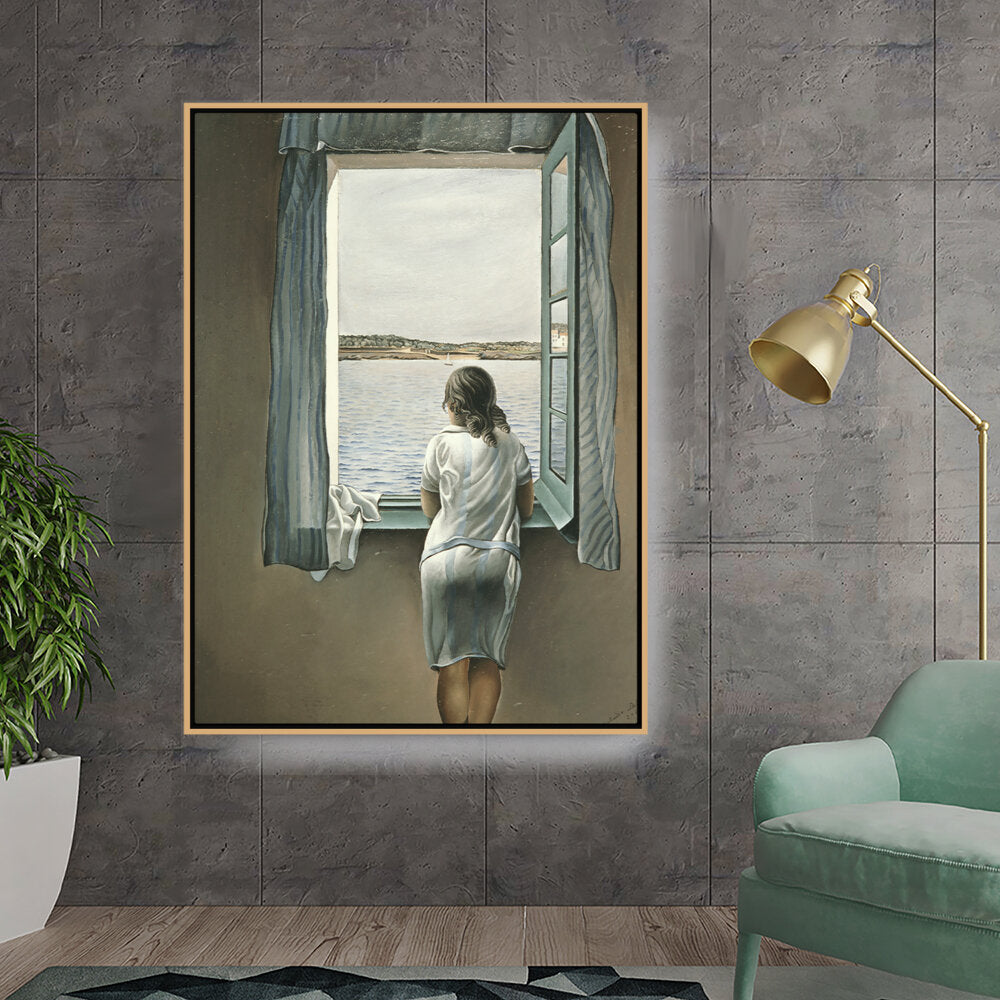 Artist10 - Art - Girl_By_The_Window - FLOATING FRAME