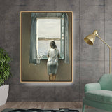 Artist10 - Art - Girl_By_The_Window - FLOATING FRAME