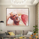 Artist10 - Art - Neem_Karoli_Baba - FLOATING FRAME