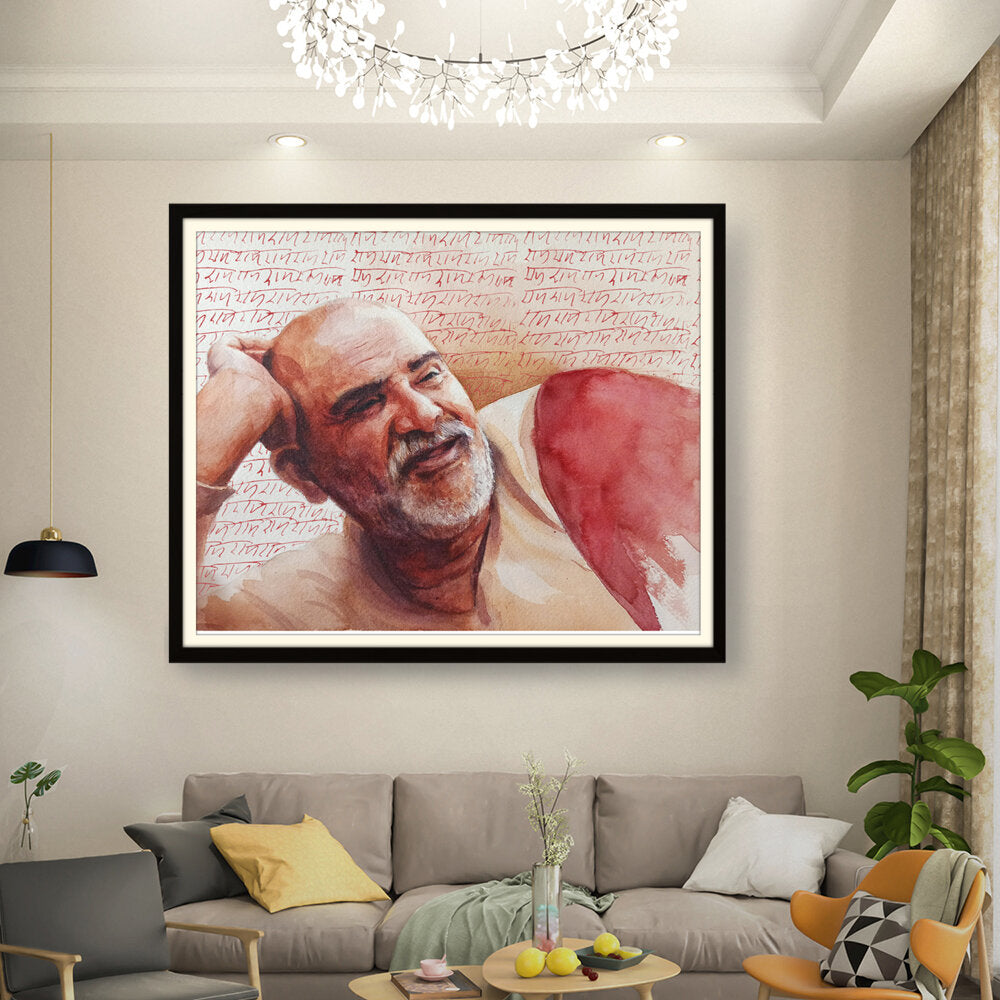 Artist10 - Art - Neem_Karoli_Baba - WALL MOUNT FRAME