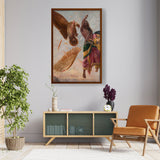 Jatayu Ravan Sita_RRV - Framed Canvas