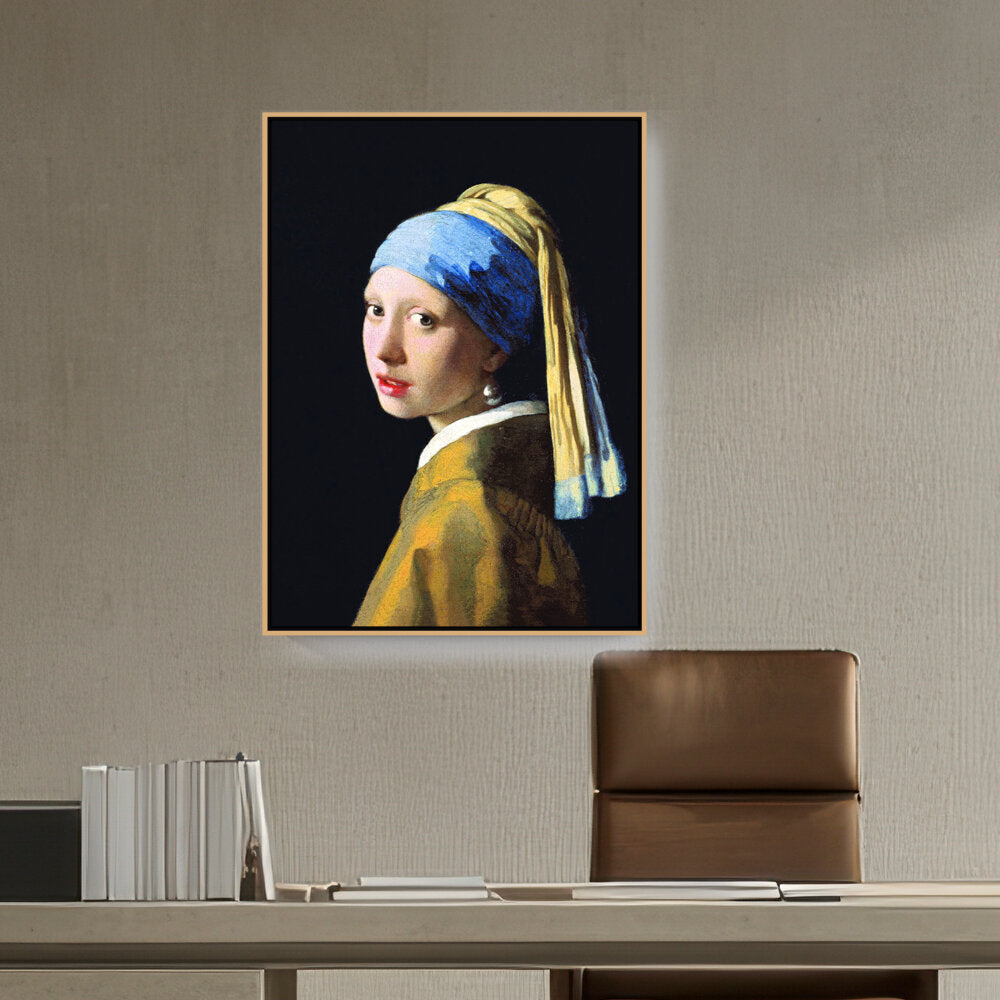Artist1 - Art - The Girl With A Pearl Earring - FLOATING FRAME