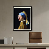 Artist1 - Art - The Girl With A Pearl Earring - WALL MOUNT FRAME