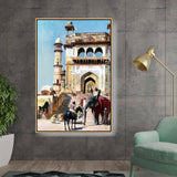 Artist10 - Art - Before_the_Great_Mosque_Mathur - FLOATING FRAME