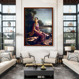 Artist10 - Art - 14_Radha_Moonlight - Framed Canvas