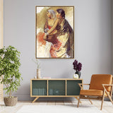 Sketch Two Nautch Girls - FLOATING FRAME