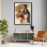 Sketch Two Nautch Girls - WALL MOUNT FRAME