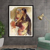 Artist10 - Art - Sketch Two Nautch Girls - WALL MOUNT FRAME