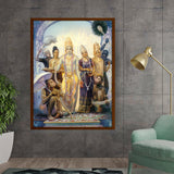 Seetharamalakshmanahanuman - Framed Canvas