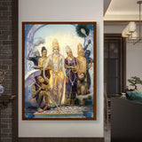 Seetharamalakshmanahanuman - Framed Canvas