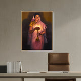 Lady_with_The_Lamp - FLOATING FRAME