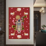 ShrinathJiPichwai_Cows - FLOATING FRAME