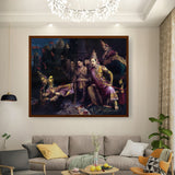 Sita_Bhumipravesh - Framed Canvas