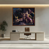 Sita_Bhumipravesh - Framed Canvas