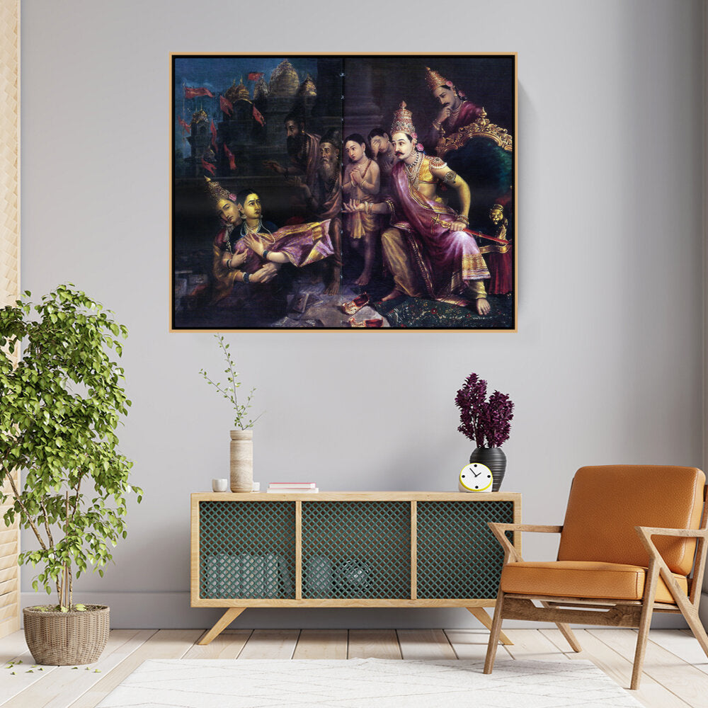 Artist10 - Art - Sita_Bhumipravesh - FLOATING FRAME