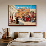 The-arrival-of-prince-humbert- - Framed Canvas