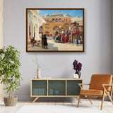 The-arrival-of-prince-humbert- - Framed Canvas