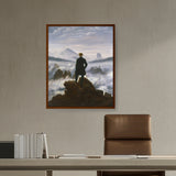 Artist1 - Art - The Wanderer Above The Mists - Framed Canvas