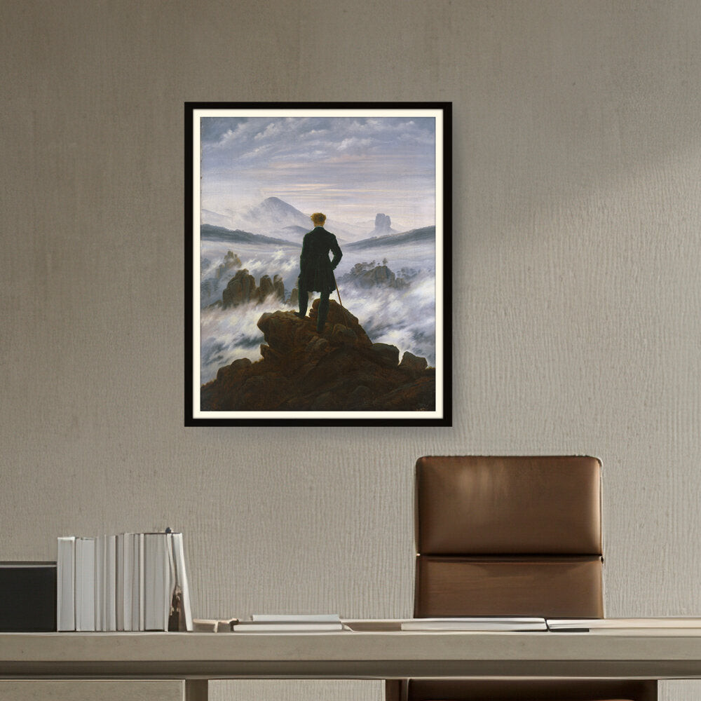 Artist1 - Art - The Wanderer Above The Mists - WALL MOUNT FRAME