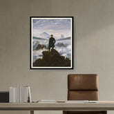 Artist1 - Art - The Wanderer Above The Mists - WALL MOUNT FRAME