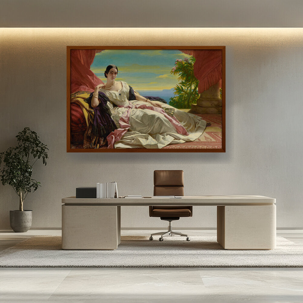 Artist1 - Art - Portrait Of Leonilla - Framed Canvas