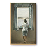 Girl At The Window - FLOATING FRAME