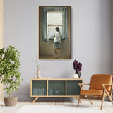 Girl At The Window - FLOATING FRAME