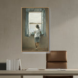 Artist1 - Art - Girl At The Window - FLOATING FRAME