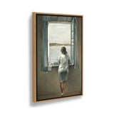 Girl At The Window - FLOATING FRAME