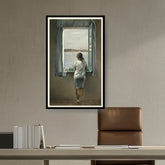 Artist1 - Art - Girl At The Window - WALL MOUNT FRAME