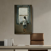 Artist1 - Art - Girl At The Window - Wall Canvas