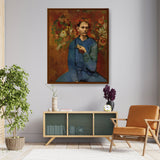 Boy With A Pipe - Framed Canvas