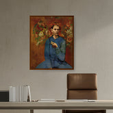 Artist1 - Art - Boy With A Pipe - Framed Canvas