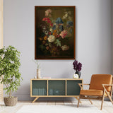 Vase Of Flowers - Framed Canvas