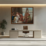 Artist1 - Art - Alexander, Campaspe In Studio - Framed Canvas