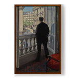 Young Man At The Window - Framed Canvas
