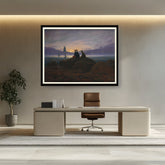 Artist1 - Art - Moonrise By The Sea - WALL MOUNT FRAME