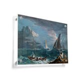 Fishing Boats In A Storm - Acrylic Wall Photo