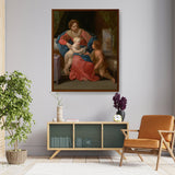 The Virgin And Child - Framed Canvas