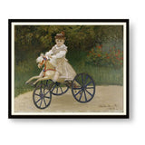 Jean Monet On His Hobby Horse - WALL MOUNT FRAME