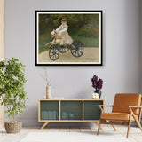 Jean Monet On His Hobby Horse - WALL MOUNT FRAME