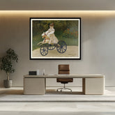 Artist1 - Art - Jean Monet On His Hobby Horse - WALL MOUNT FRAME