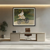 Artist1 - Art - Jean Monet On His Hobby Horse - WALL MOUNT FRAME